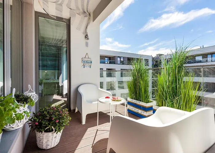 公寓 Plac Unii Aquamarine Premium 格丁尼亚